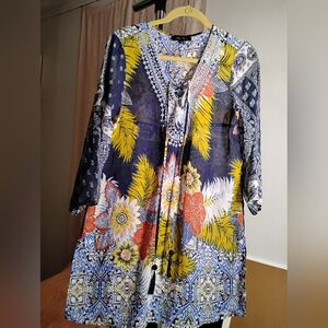 Melissa Paige Multicolor Floral Top